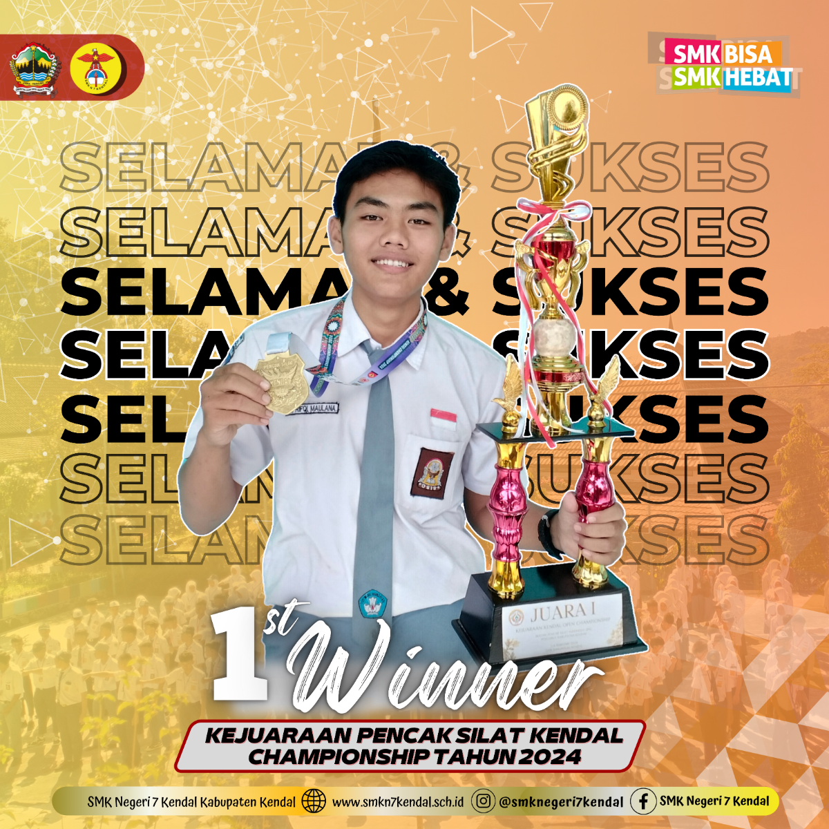 Juara 1 —  Kejuaraan Pencak Silat Kendal Championship Tahun 2024