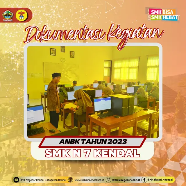 Berjalan Dengan Lancar, Kegiatan Asesmen Nasional Berbasis Komputer (ANBK) di SMK Negeri 7 Kendal