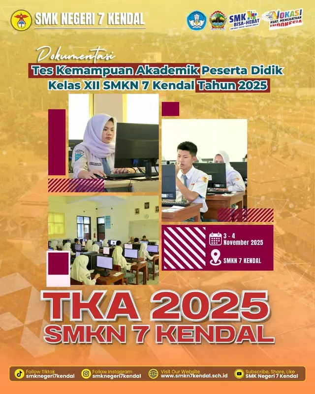 Dokumentasi Pelaksanaan TKA Tahun 2025 berjalan lancar dan penuh semangat